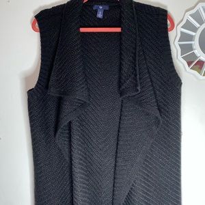 Sweater cut off shoulder jacket